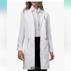 White Unbranded Doctor Lab Coat Size Medium NWOT